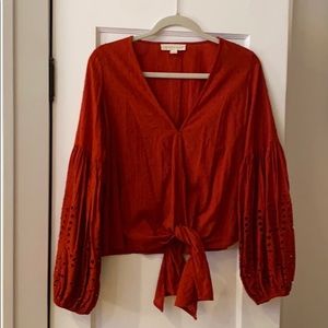 Balloon sleeve blouse